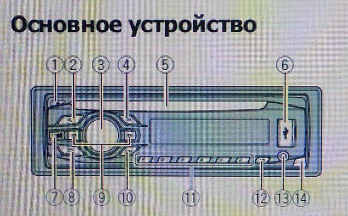 Отключение, включение магнитолы Pioneer MVH-1400UB от кнопки